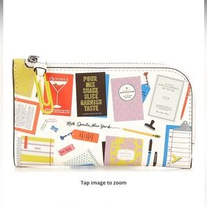 Kate Spade Multicolor page turner  Wallet NWT
